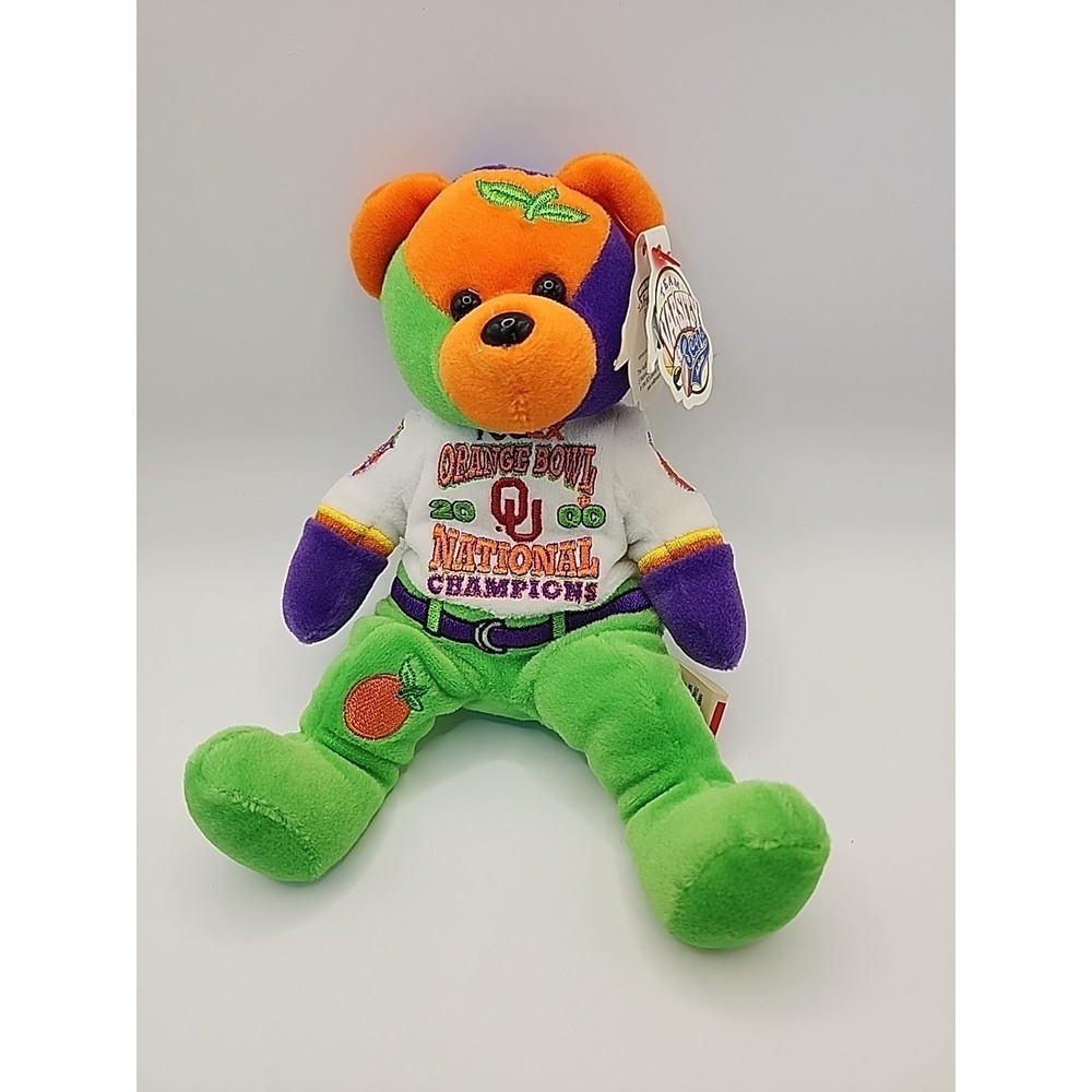 Oklahoma University Orange Bowl Plush Stuffed Bear